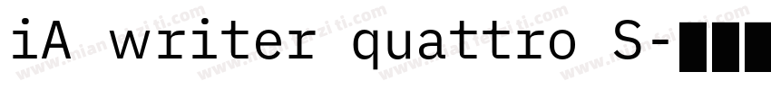 iA writer quattro S字体转换